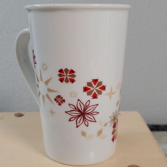 Starbucks Holiday Poinsettia Tall Coffee or Tea Mug Large - Picture 3 of 9